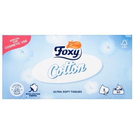 Chusteczki higieniczne Foxy Cotton, 90szt